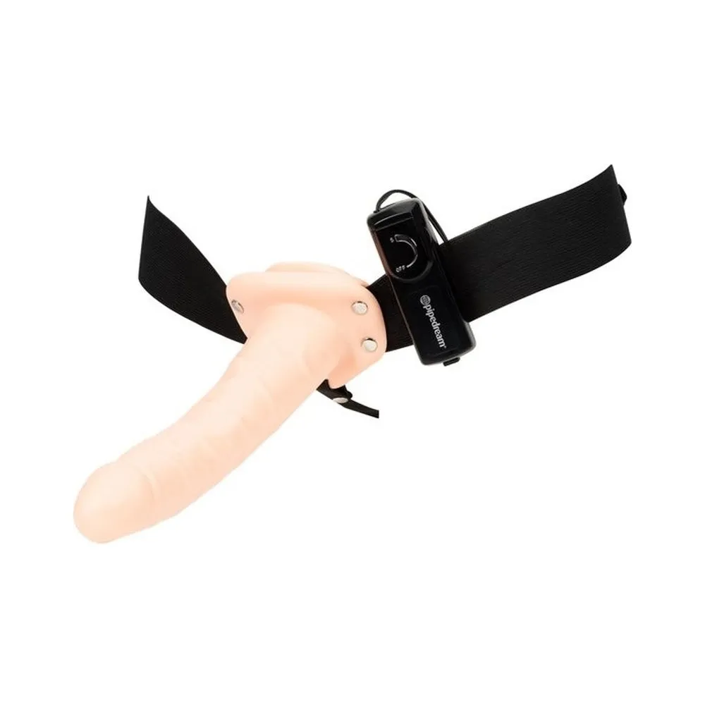 10 inches Vibrating Hollow Strap On