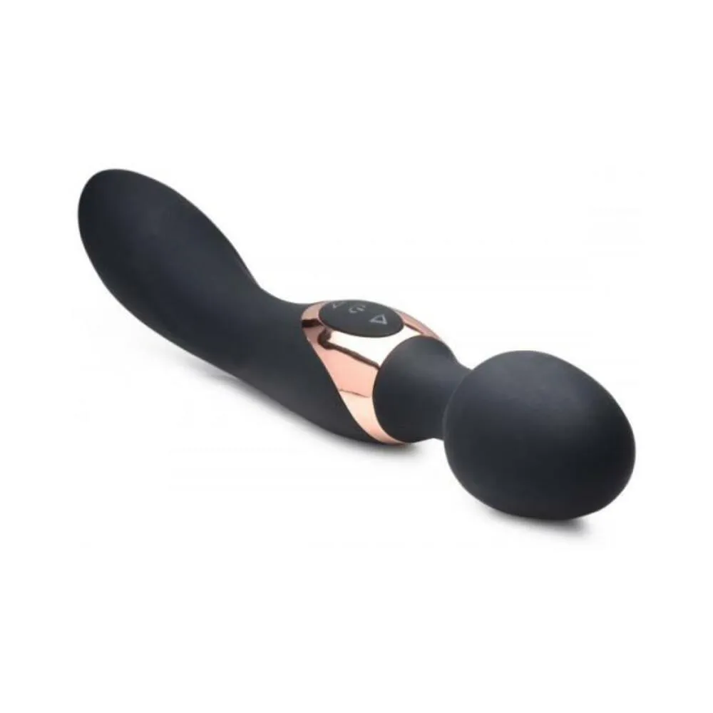 10X Dual Duchess 2 in1 Silicone Massager Black