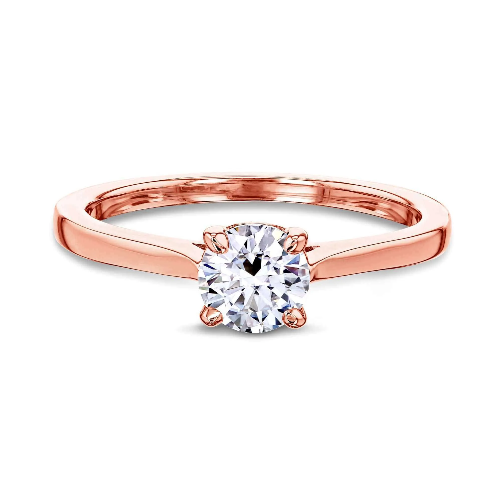 1/2ct Round Forever One Moissanite Solitaire Ring