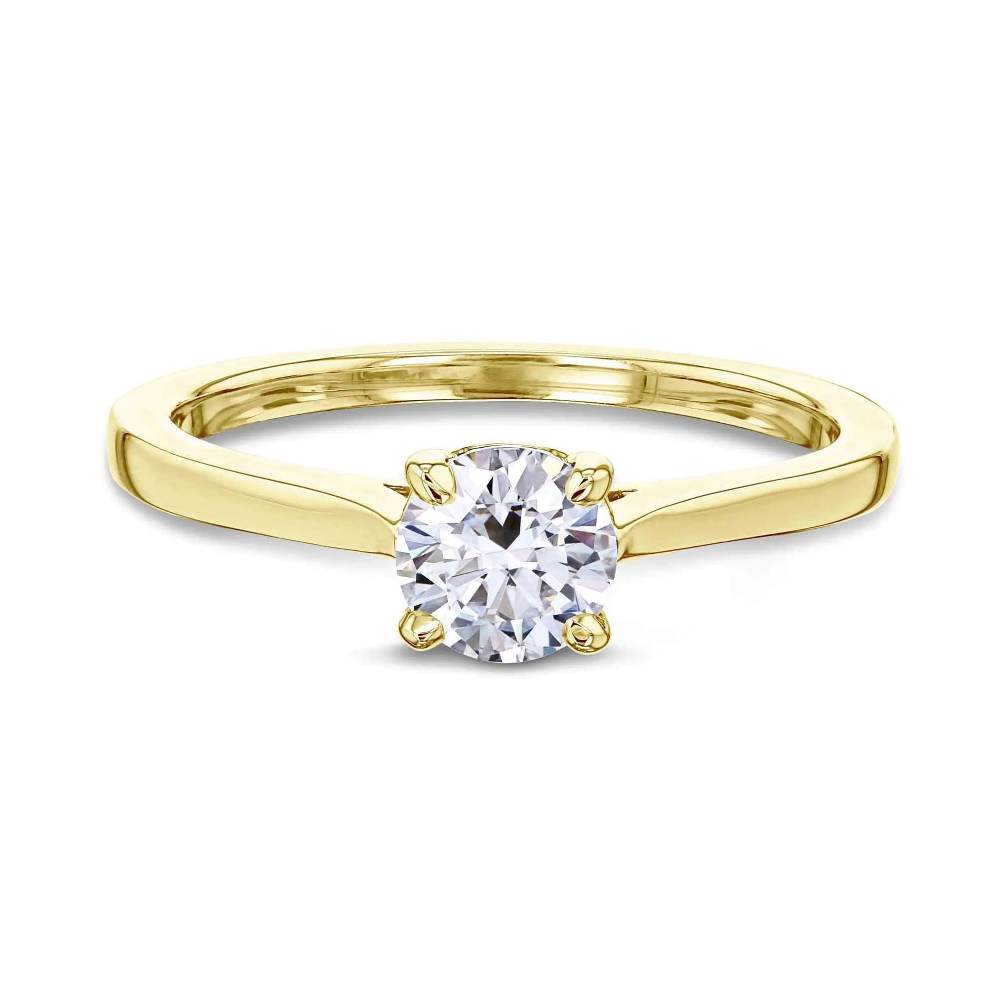 1/2ct Round Forever One Moissanite Solitaire Ring