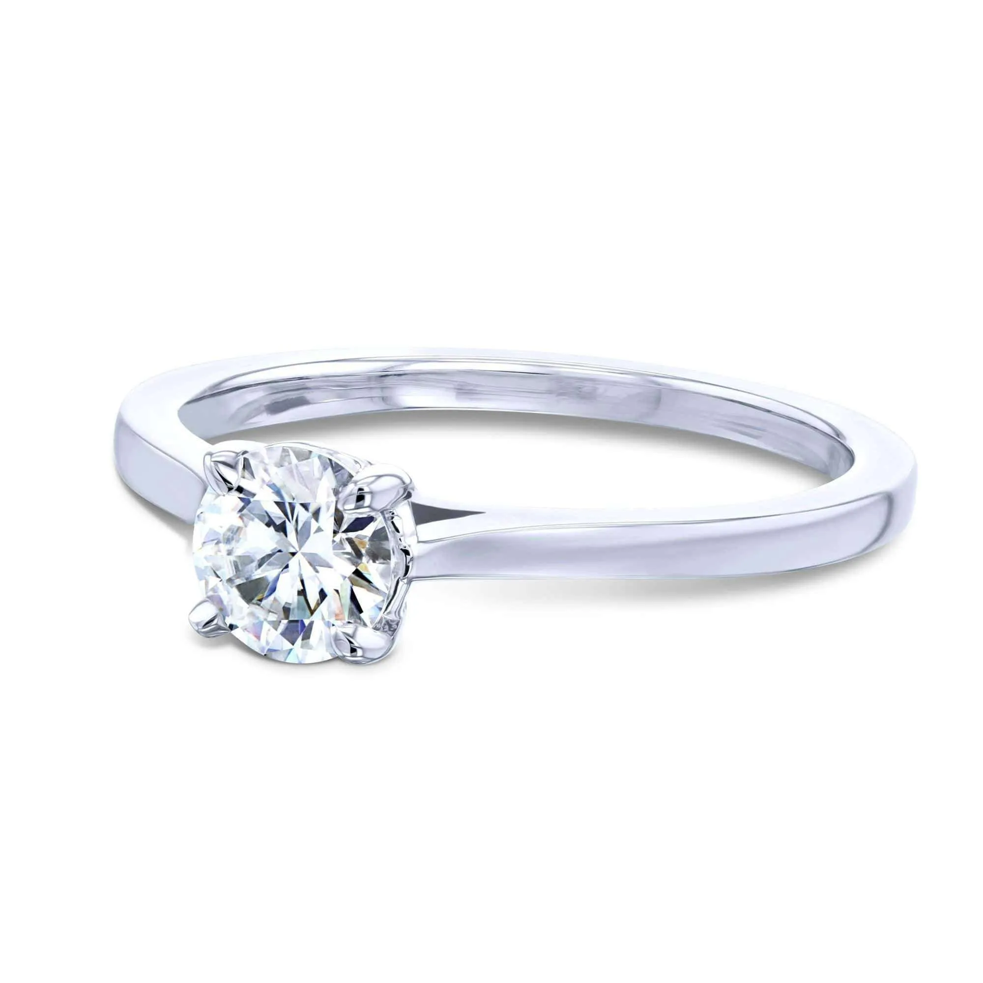 1/2ct Round Forever One Moissanite Solitaire Ring