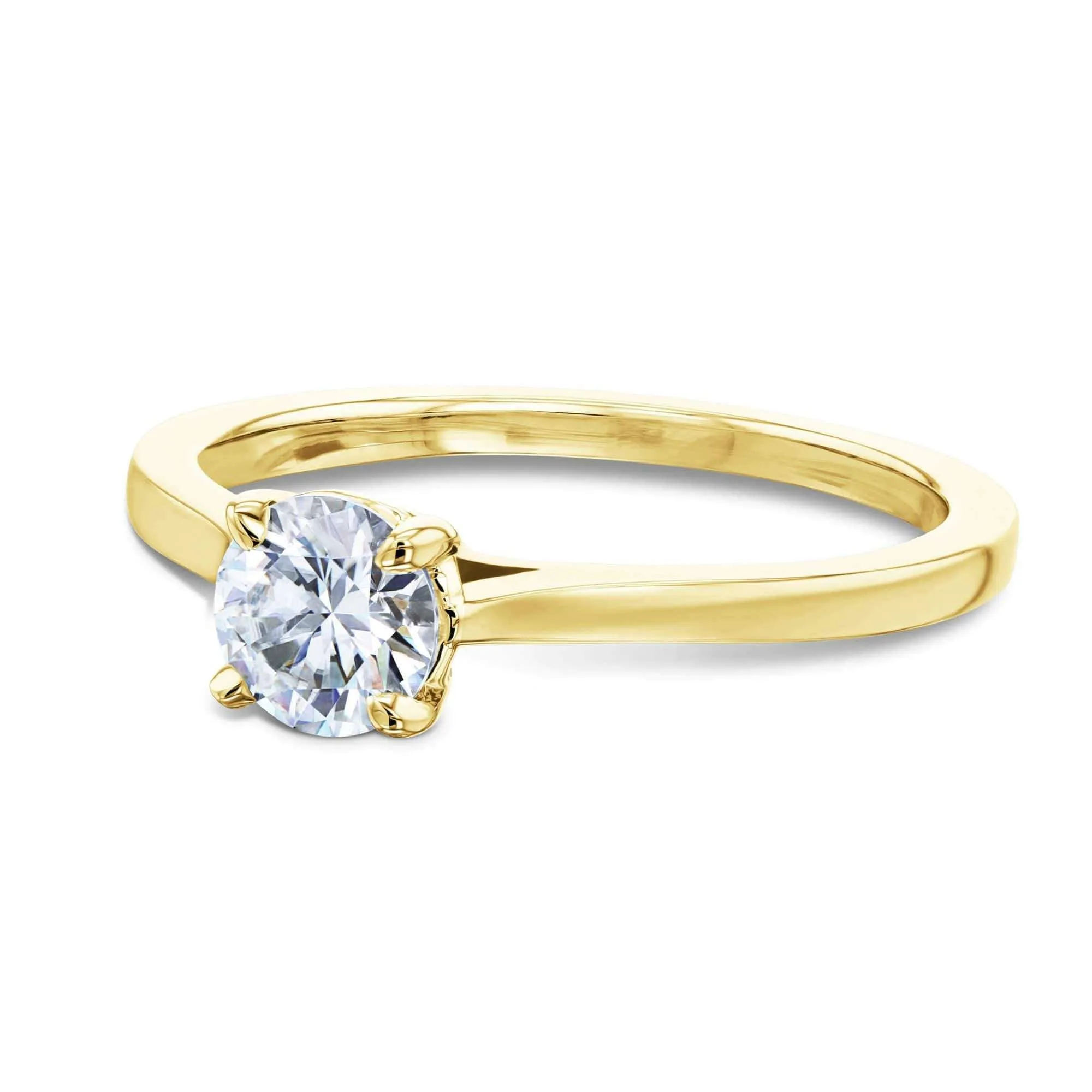 1/2ct Round Forever One Moissanite Solitaire Ring