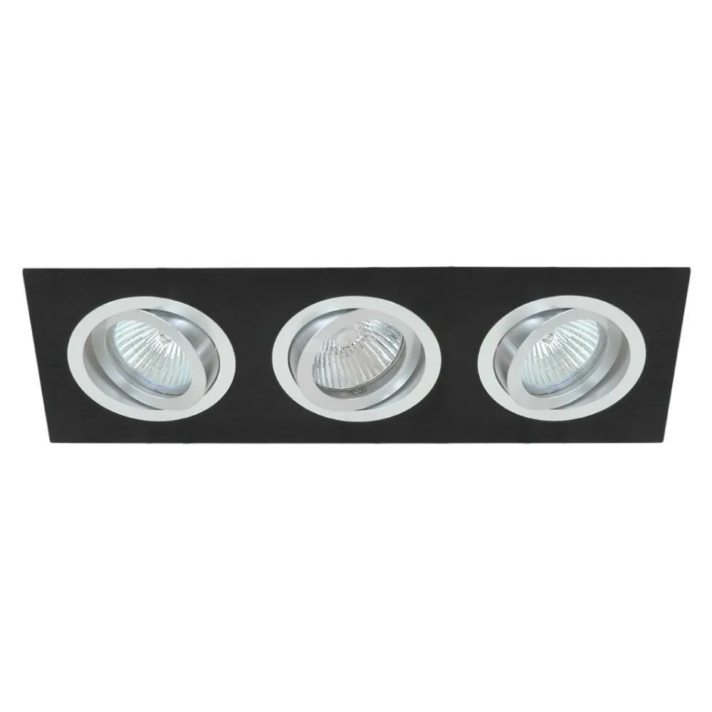 258mm Led Downlight 21W Brushed Black 3K Bbs/3Led12V Eurotech