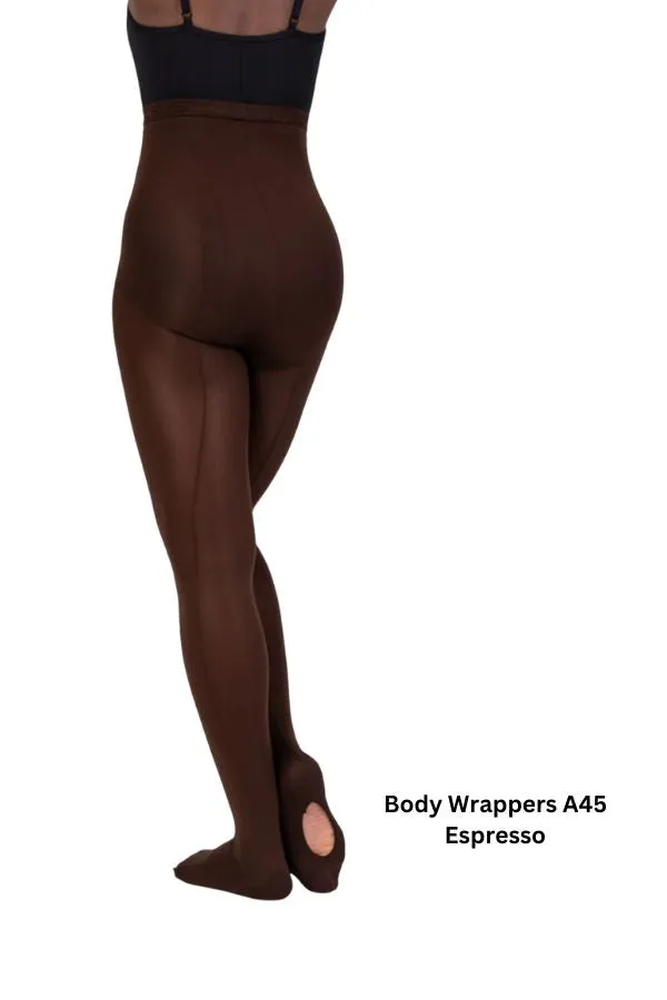 Adult TotalSTRETCH Back Seam Regular Mesh Convertible Tights by Body Wrappers