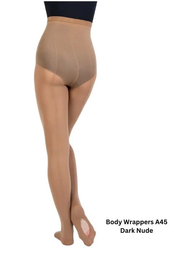 Adult TotalSTRETCH Back Seam Regular Mesh Convertible Tights by Body Wrappers