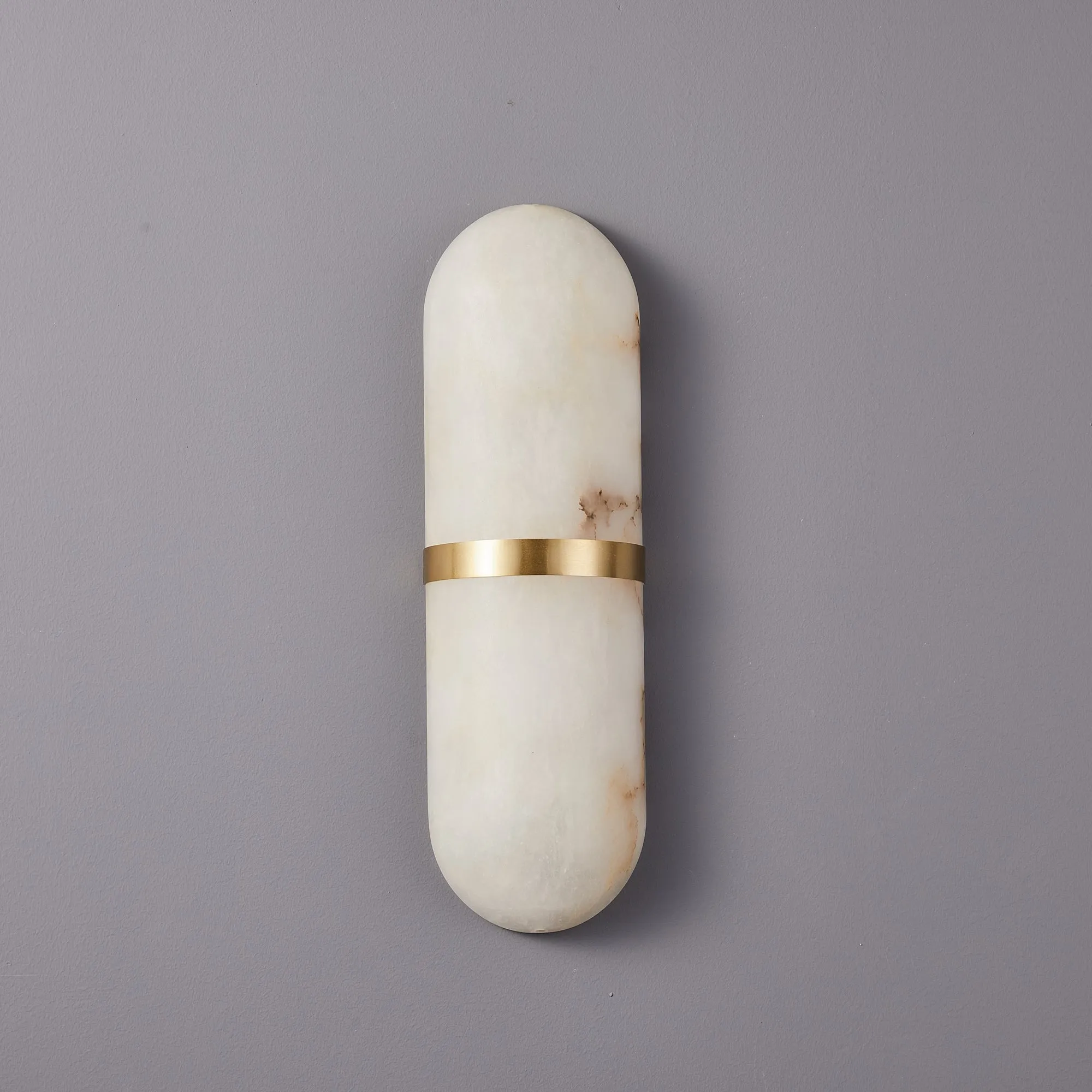 Alabaster Pill Wall Light