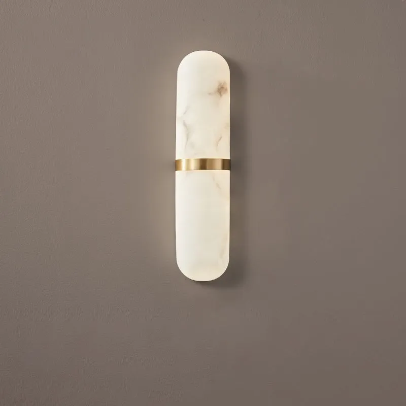 Alabaster Pill Wall Light