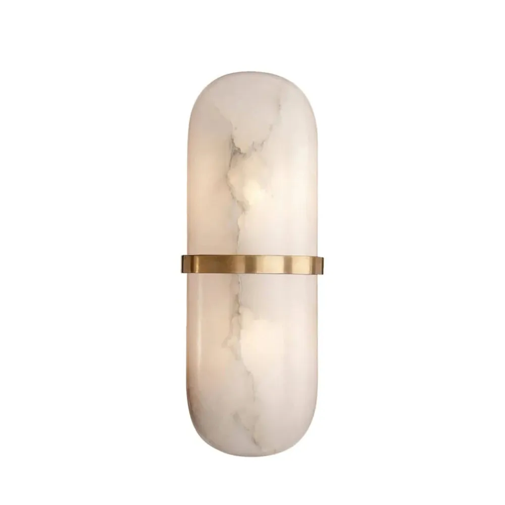 Alabaster Pill Wall Light