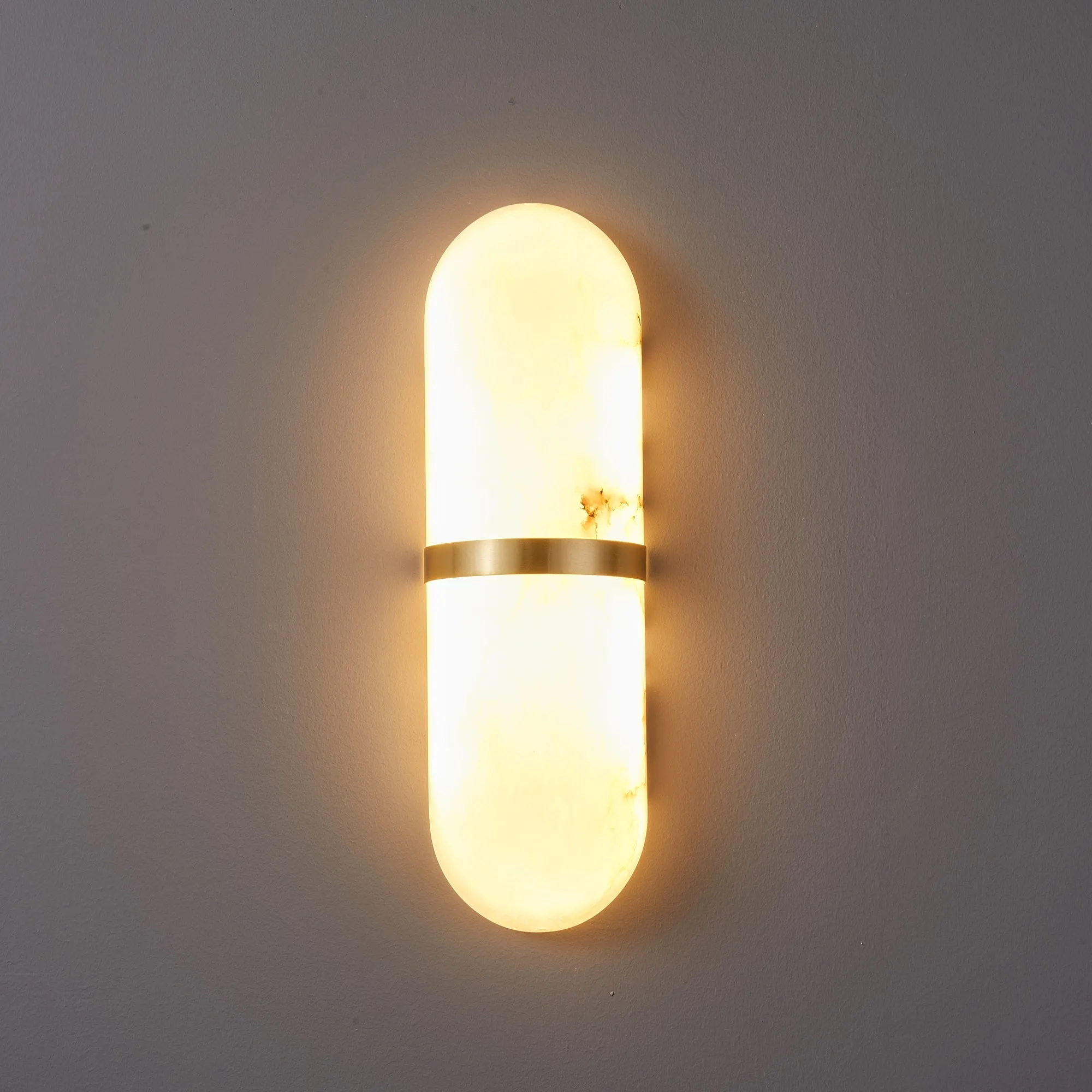 Alabaster Pill Wall Light