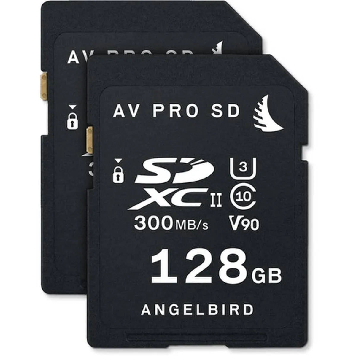 Angelbird AV PRO 128GB SDXC UHS-II 300MB/s Memory Card for Canon EOS C200 (2 Pack) - V90