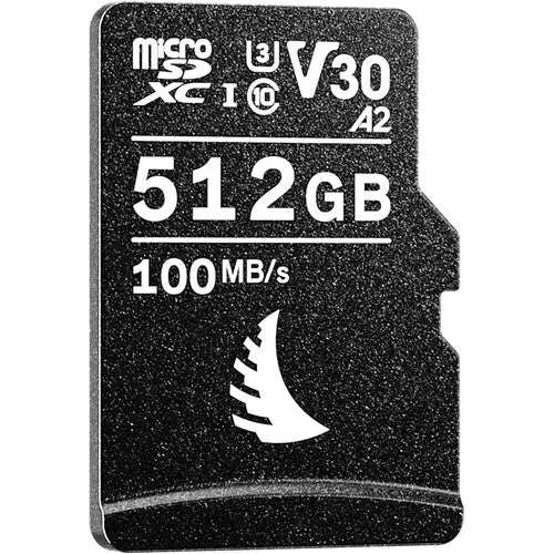 Angelbird AV PRO 512GB microSDXC UHS-I 100MB/s Memory Card with SD Adapter - V30