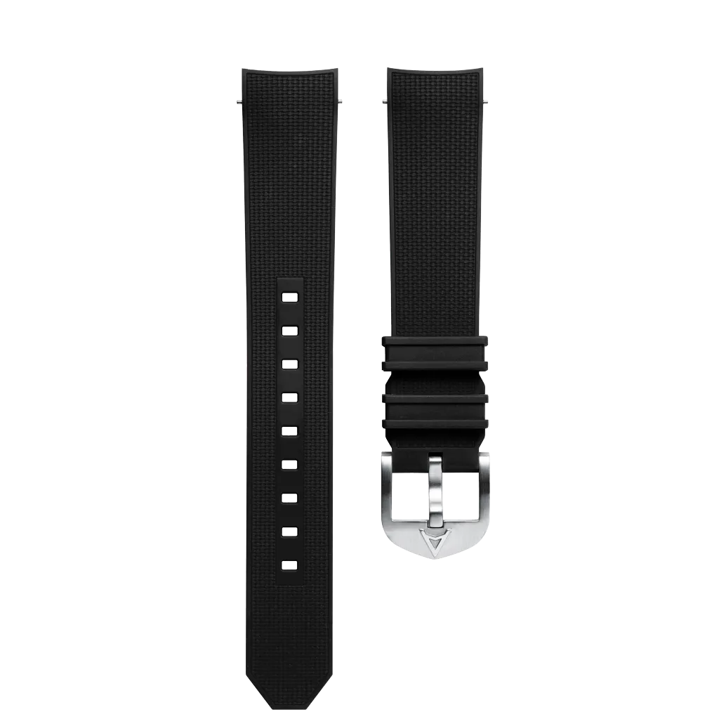 Aqua Compressor Black Rubber Strap