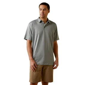 Ariat Men's Charger 2.0 Polo Shirt Aerial Grey 10045021