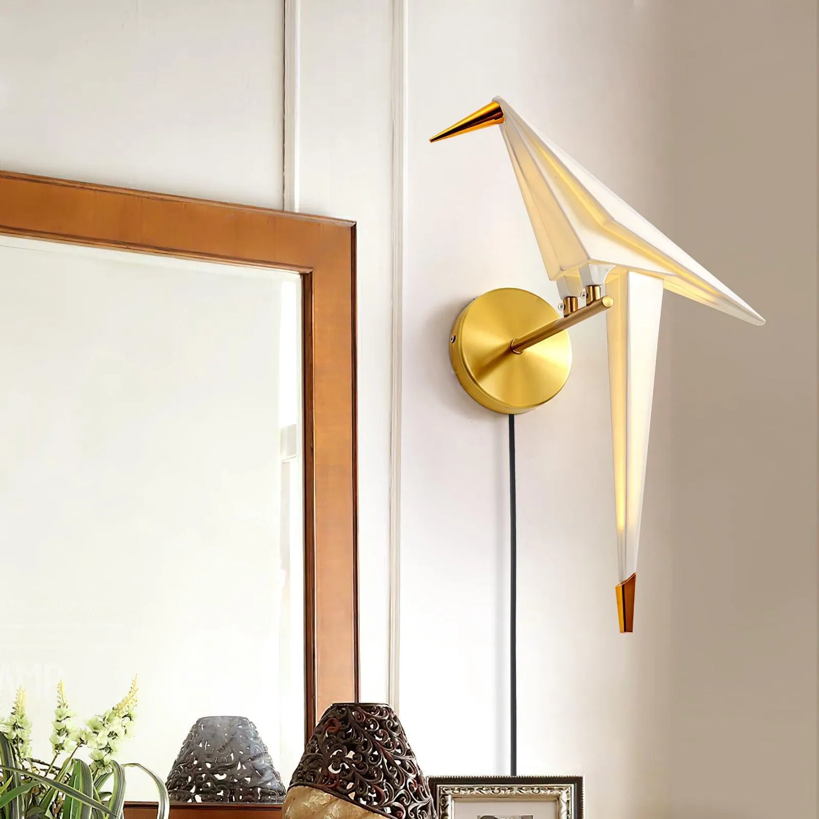 Avian Serenity Plug-In Wall Lamp