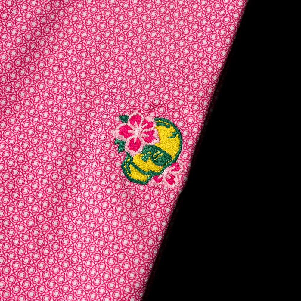 Azalea Skull Pink Polo Shirt