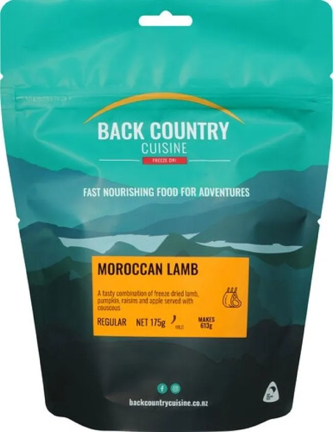 Back Country Cuisine Freeze Dried Food - Moroccan Lamb