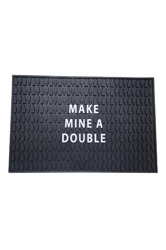 bar mat - make mine a double