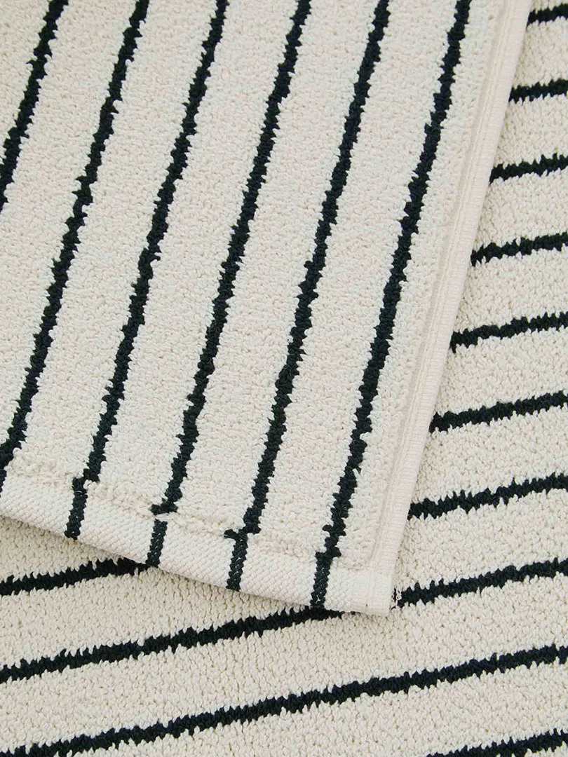 Bath Mat in Racing Green Stripes