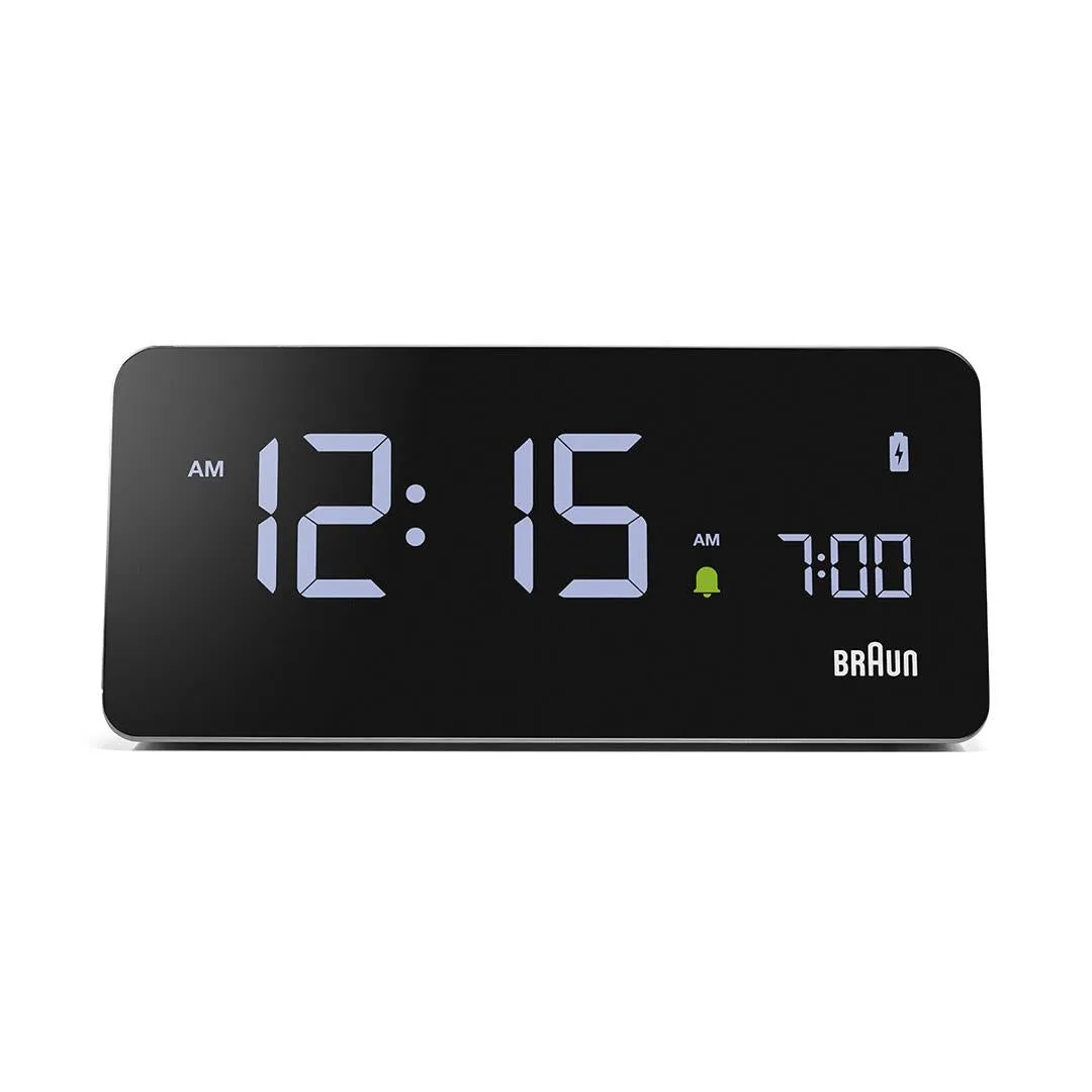 BC21 Braun digital wireless charging alarm clock - grey