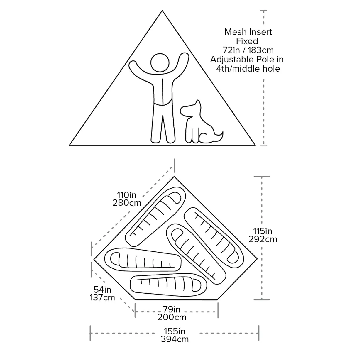 Big Agnes Gold Camp UL 5 Mesh Inner