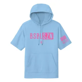 BSBL-SZN Short Sleeve Hoodie V2 Cotton Candy Blue