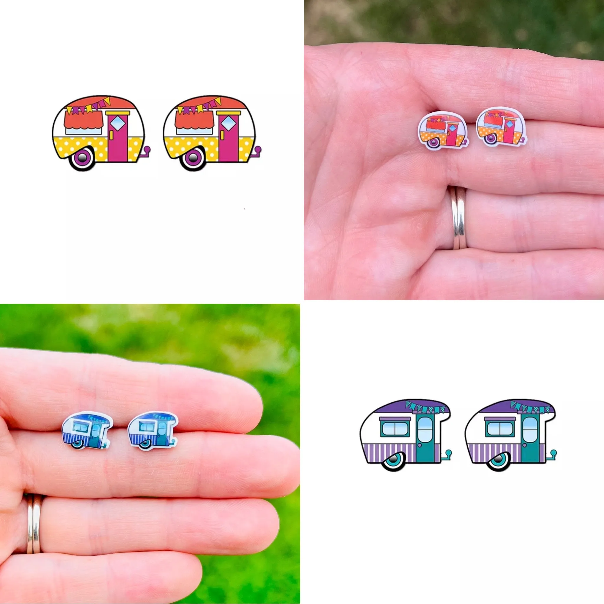 Camper Stud Earrings