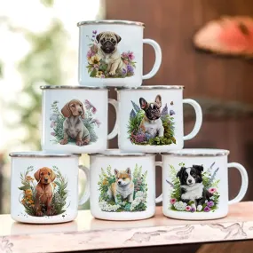 Camping Enamel Mug Dog Lover's Collection