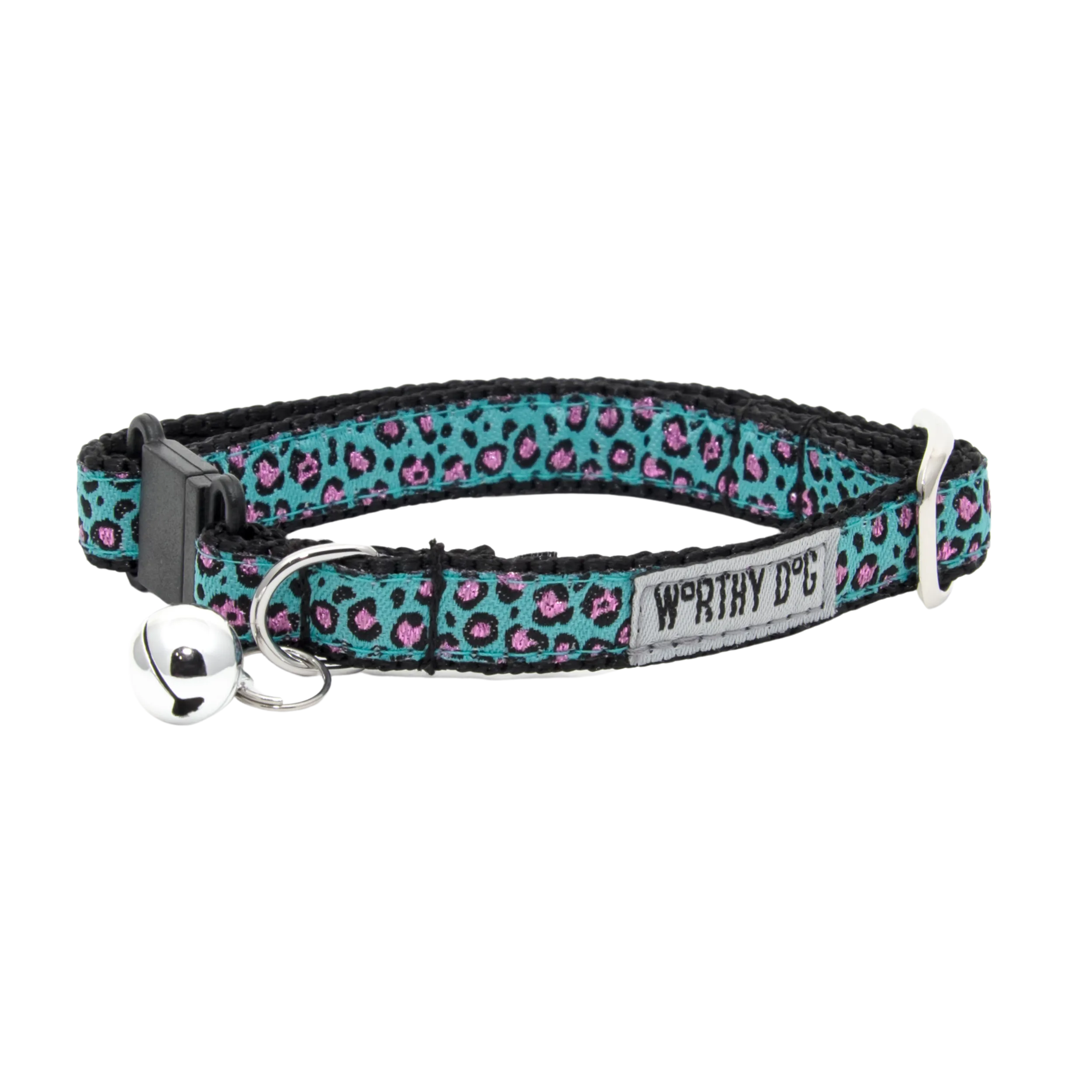 Cat Collar | Cheetah Teal