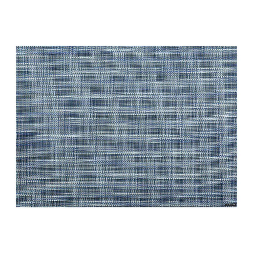 Chilewich Mini Basketweave Rectangle Placemat - Chambray