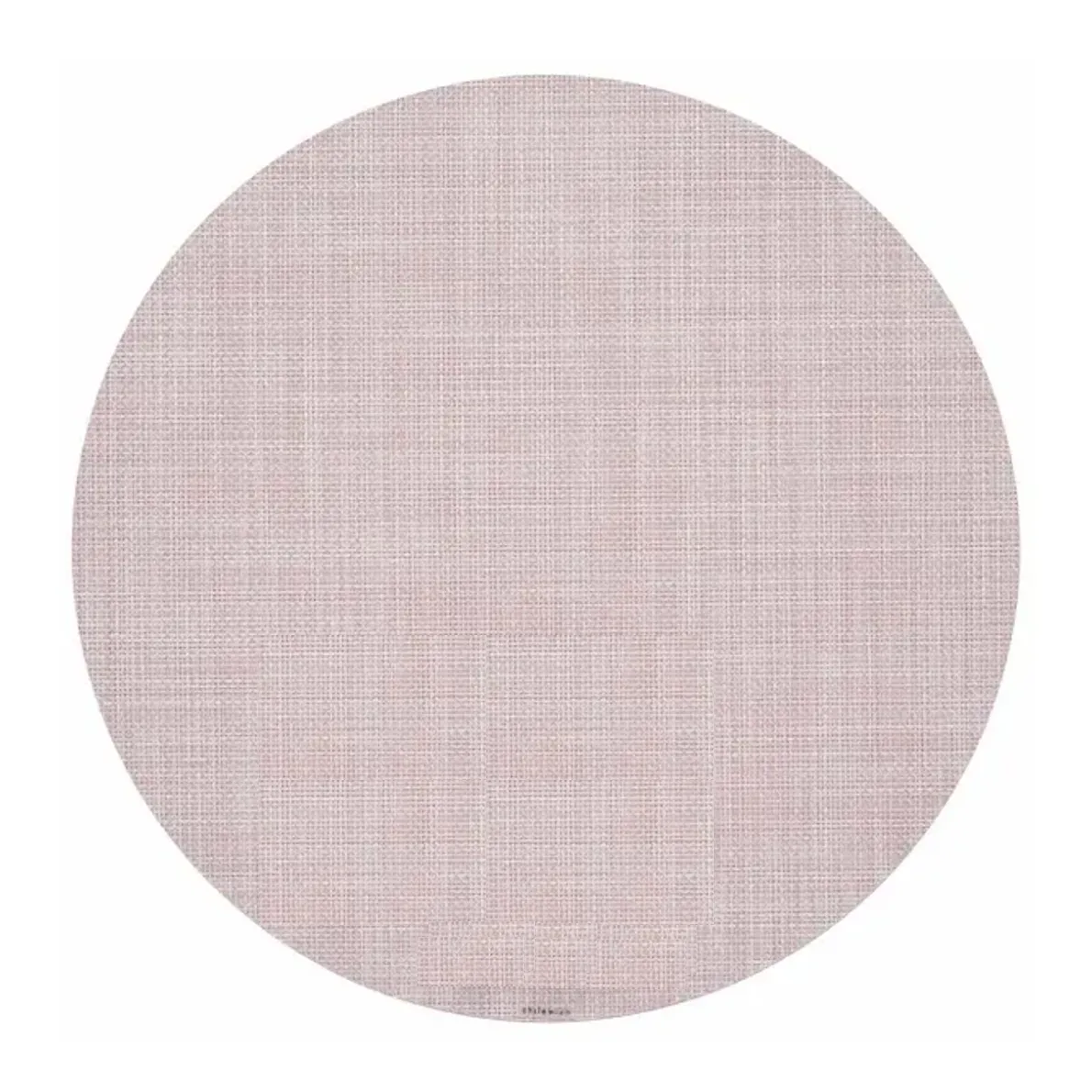 Chilewich Round Mini Basketweave Placemat - Blush