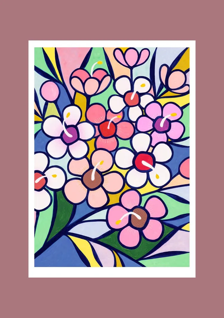 Claire Ishino Print - Wonderful Wax Flower