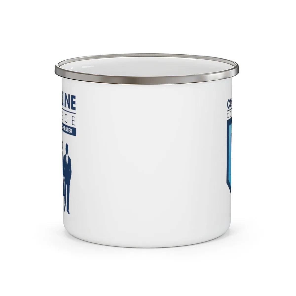 Coastline Veterans Resource Center Enamel Camping Mug