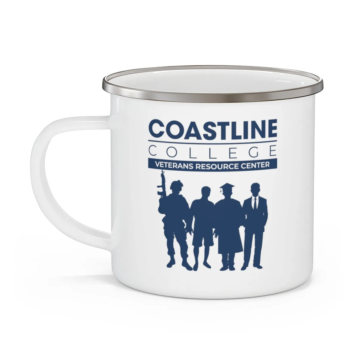 Coastline Veterans Resource Center Enamel Camping Mug