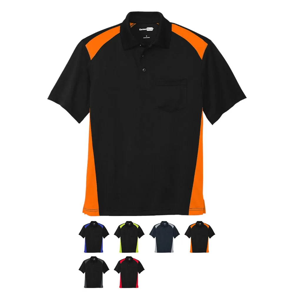 CornerStone Select Snag Proof Tipped Pocket Polo CS416