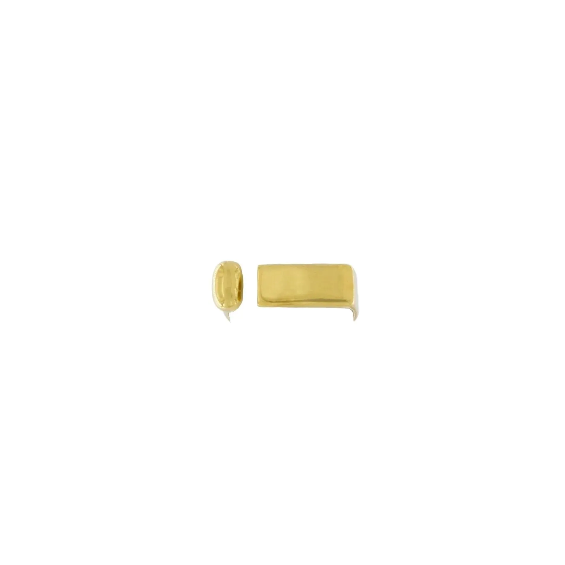 Courage Waterproof Solid Bar Ring 18K Gold Plating