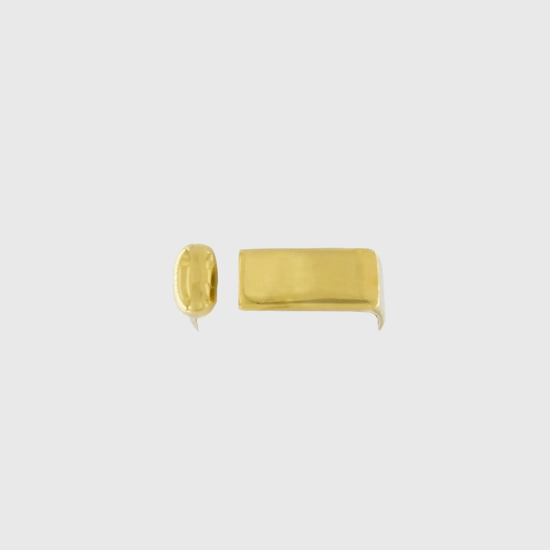 Courage Waterproof Solid Bar Ring 18K Gold Plating