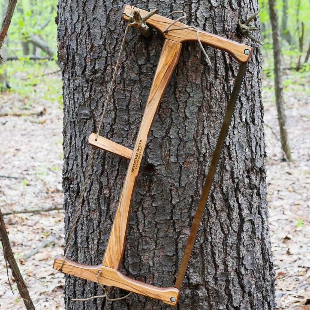 Custom Bucksaw: Olivewood Veneer