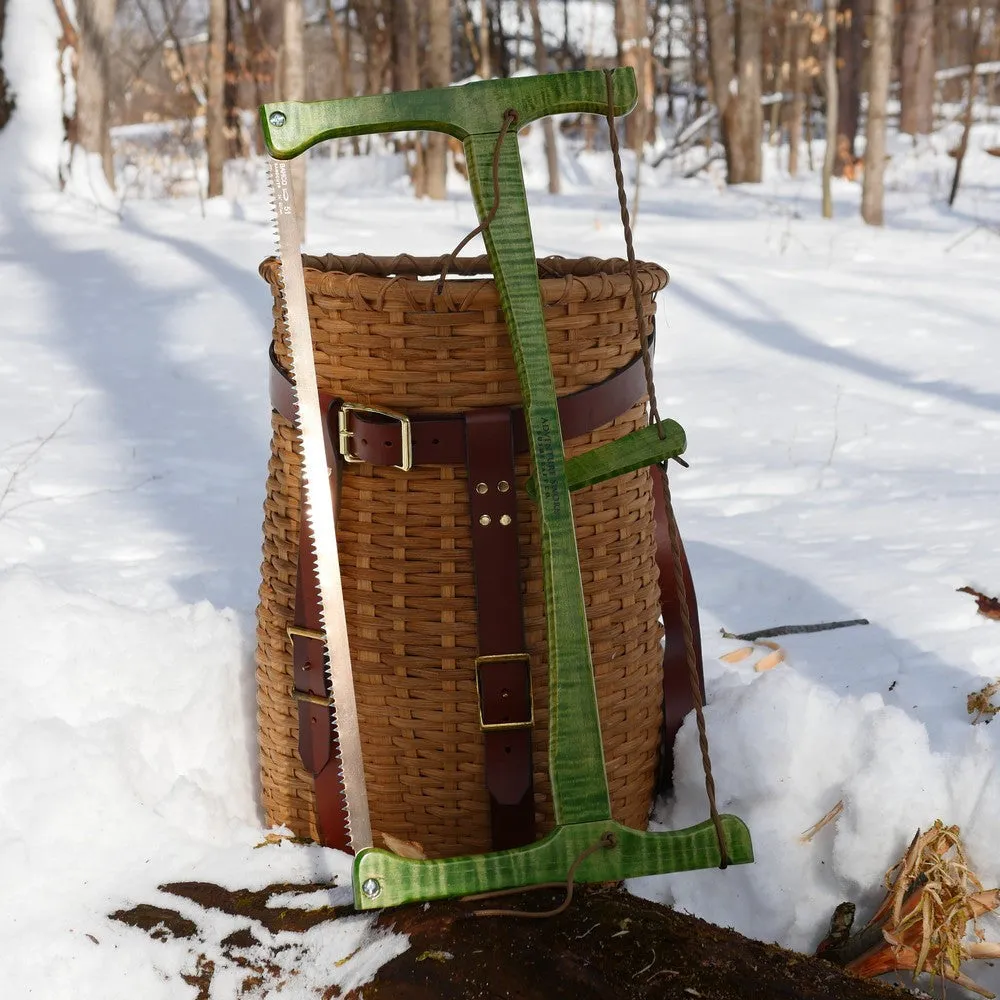 Custom Bucksaw: Spring Green Curly Maple