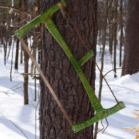 Custom Bucksaw: Spring Green Curly Maple