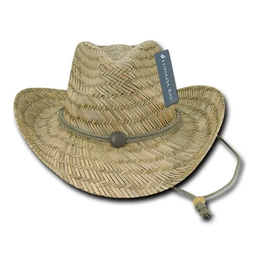 Decky 526 - Straw Cowboy Hat, Lunada Bay Straw Hat - CASE Pricing