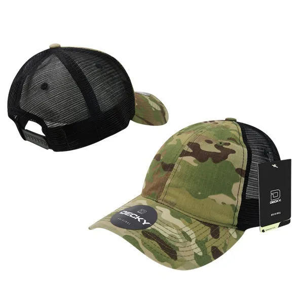 Decky 6305 - Multicam Relaxed L/C Trucker Cap, MultiCam Camo Trucker Hat - CASE Pricing