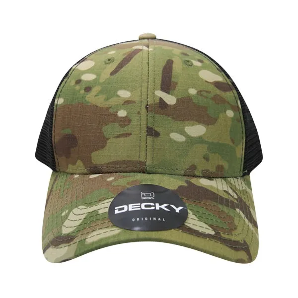 Decky 6305 - Multicam Relaxed L/C Trucker Cap, MultiCam Camo Trucker Hat - CASE Pricing