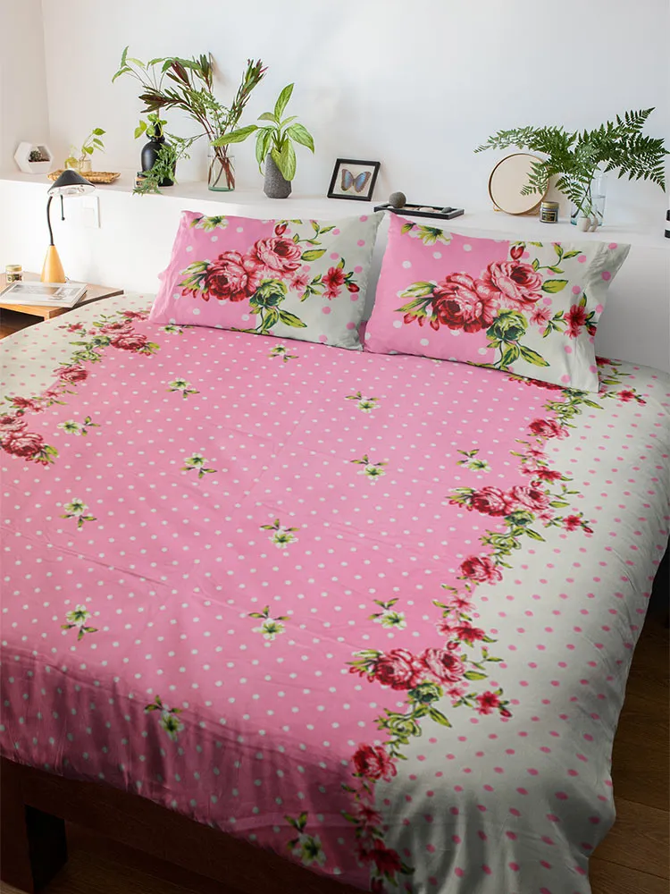 Discounted Ruby Bedsheet Set - Now Just ₹399! 🛏️🌸