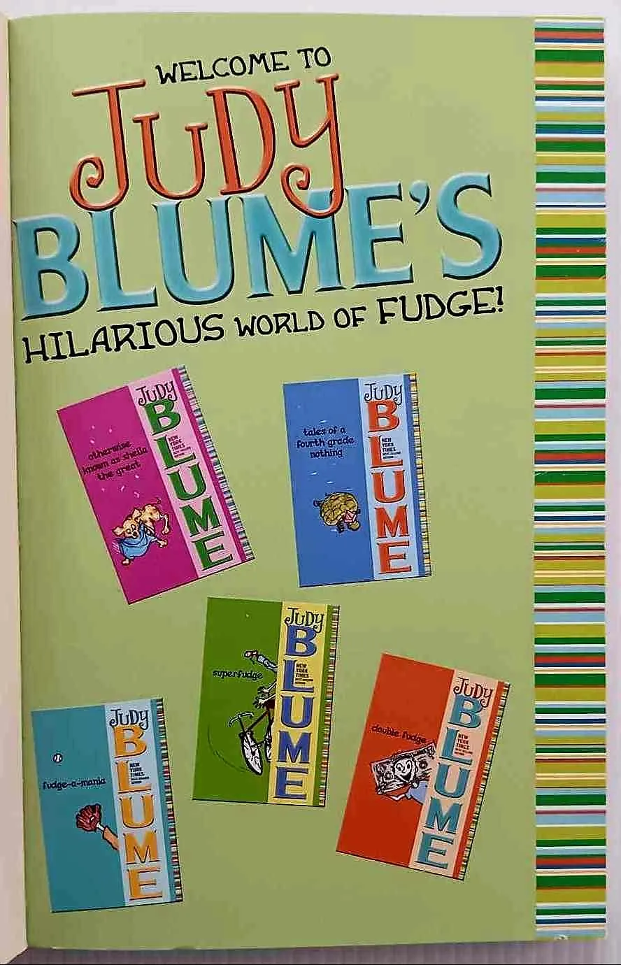 DOUBLE FUDGE - Judy Blume