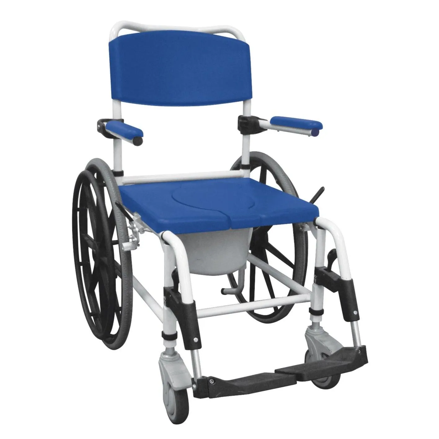 Drive Medical Aluminum Shower Commode Wheelchair