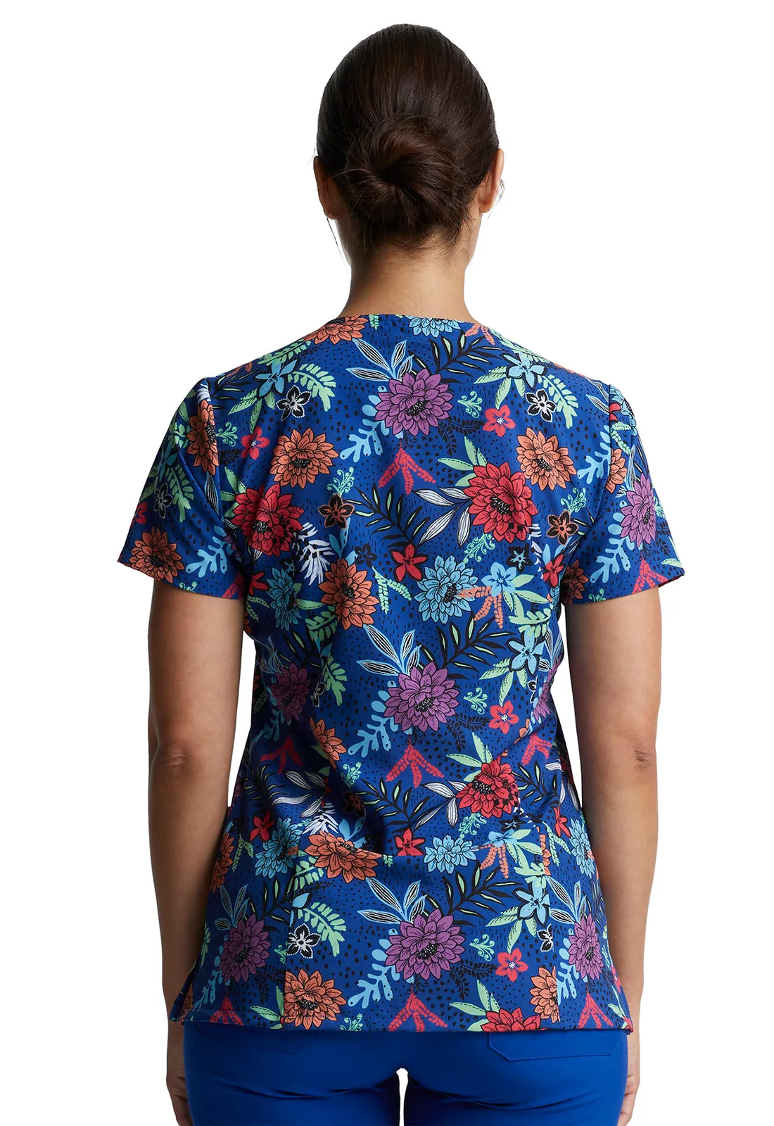 EDS Signature - Women's V-Neck Print Top