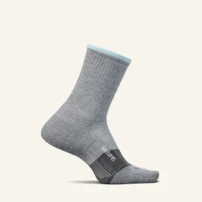 Elite Max Cushion Trail Mini Crew Sock in Gray