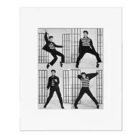 Elvis Presley Jailhouse Rock Poses Matted Photo