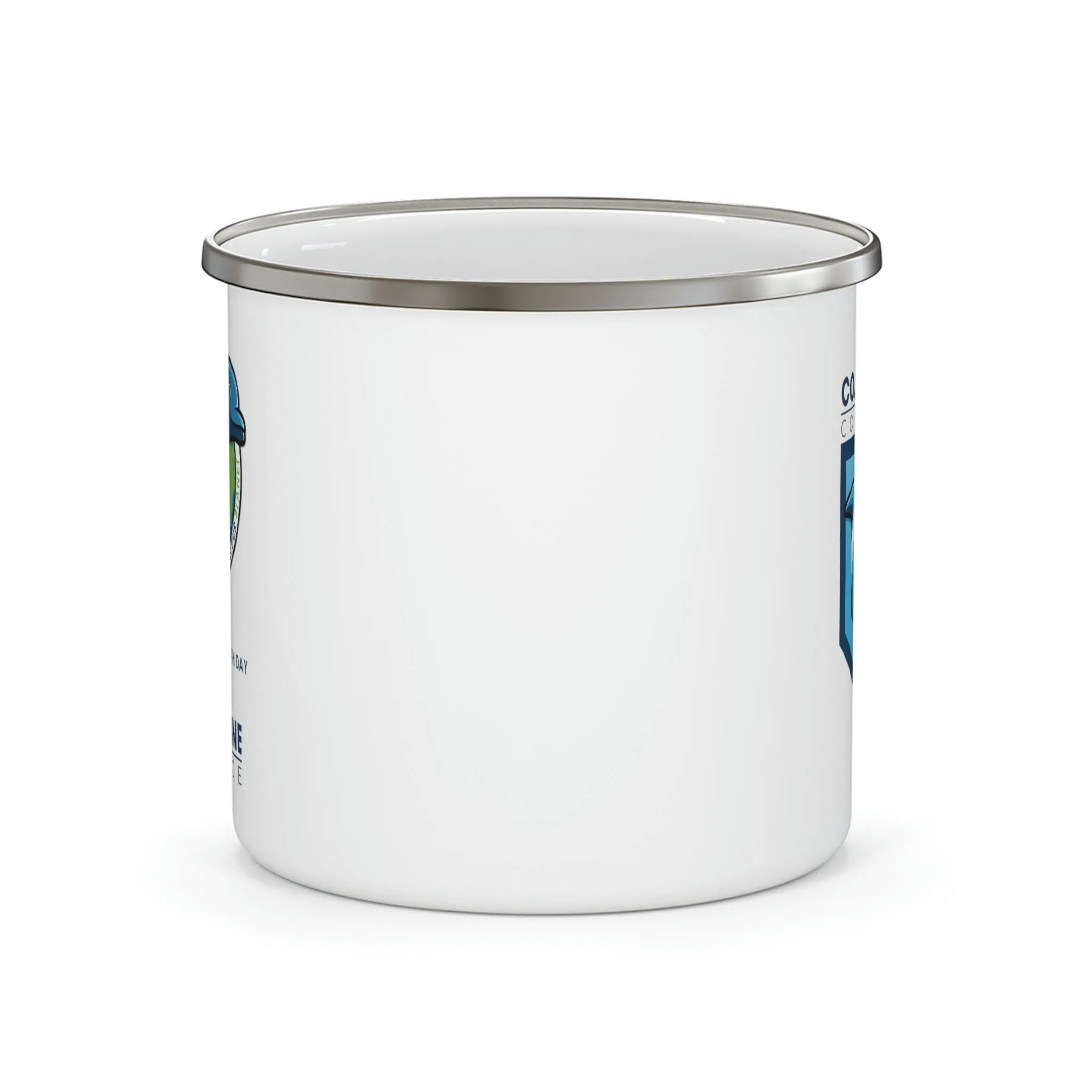 Fin Invest In Our Oceans Enamel Camping Mug