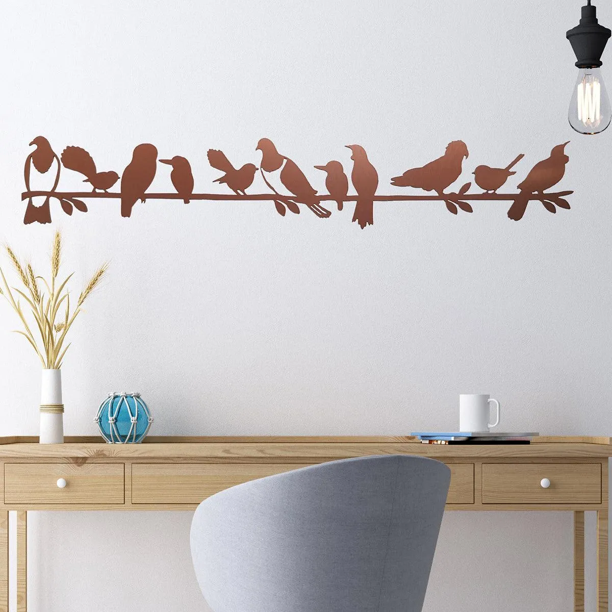 Flock of Native NZ Birds Wall Art